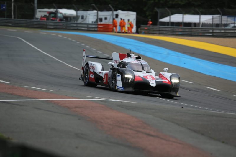 Le Mans: The #8 Toyota TS050 Hybrid at daybreak