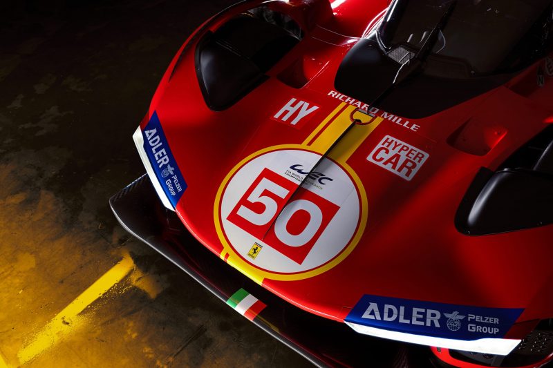 Ferrari 499P front close-up